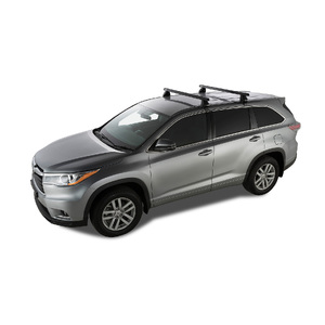 Rhino-Rack JA6013 Heavy Duty 2500 Black 2 Bar Roof Rack for TOYOTA Kluger (GX) Gen3 XU50 Bare Roof 5DR SUV (03/2014-12/2021)