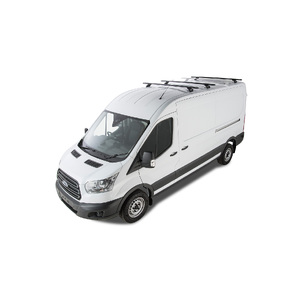 Rhino-Rack JA6337 Vortex RLTP Black 3 Bar Roof Rack for FORD Transit LWB (Mid/High Roof) 2DR Van (01/2014-Current)