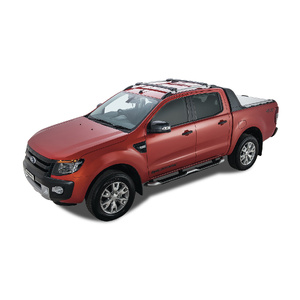 Rhino-Rack JA7971 Vortex StealthBar Black 2 Bar Roof Rack for FORD Ranger Wildtrak PX/PX2/PX3 Double Cab (With Roof Rails) 4DR Ute (01/2012-12/2022)