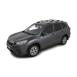 Rhino-Rack JA7973 Vortex StealthBar Black 2 Bar Roof Rack for SUBARU Forester Gen5 SK With Raised Rail 5DR SUV (01/2018-12/2025)