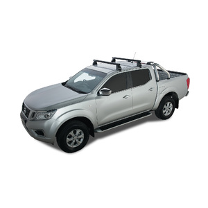 Rhino-Rack JA8015 Heavy Duty 2500 Black 1 Bar Roof Rack for NISSAN Navara (pre facelift) NP300 Dual Cab 4DR Ute (01/2015-12/2021)