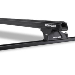 Rhino-Rack JA8708 Heavy Duty RLTP Trackmount Black 2 Bar Roof Rack for FORD Courier PE-PH Crew Cab 4DR Ute (02/1999-12/2006)