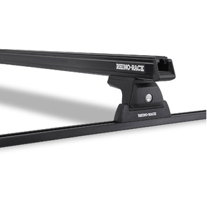 Rhino-Rack JA8721 Heavy Duty RLT600 Trackmount Black 2 Bar Roof Rack for FORD F450 Crew Cab 4DR Ute (01/2008-Current)