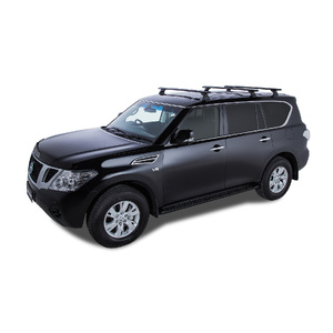 Rhino-Rack JA9592 Vortex RCH Black 3 Bar Roof Rack for NISSAN Patrol Y62 (Ti) Facelift 5DR 4WD (01/2021-Current)