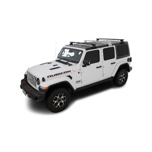 Rhino-Rack JB0099 Vortex RL110 Black 2 Bar Roof Rack for JEEP Wrangler JL Hard Top 4DR 4WD (04/2019-Current)