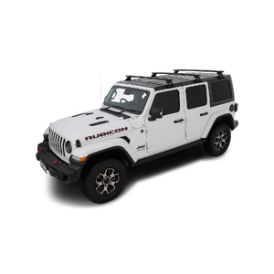 Rhino-Rack JB0103 Vortex RL110 Black 3 Bar Roof Rack for JEEP Wrangler JL Hard Top 4DR 4WD (04/2019-Current)