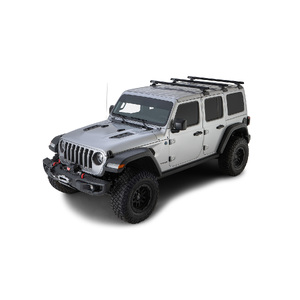 Rhino-Rack JB0882 Heavy Duty RCL Black 3 Bar Rhino-Rack Backbone Roof Rack for JEEP Wrangler JL Hard Top 4DR 4WD (04/2019-Current)