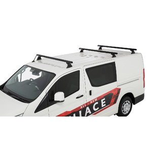 Rhino-Rack JB1603 Heavy Duty RCH Black 3 Bar Roof Rack for TOYOTA Hiace Gen 6 LWB 2DR Van (06/2019-Current)