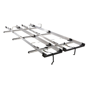 Rhino-Rack Multislide Double 3.0m Ladder Rack System for VOLKSWAGEN Transporter T6 SWB (Standard Roof) 2DR Van (12/2015-Current) - JC-01176