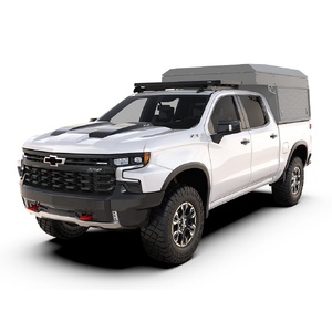 Chevrolet Silverado 3rd/4th Gen (2013-Current) Cab Over Camper Slimline II Rack Kit by Front Runner - KRCS016T