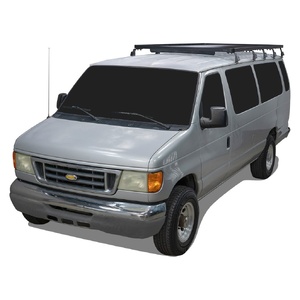 Ford E150/E250/E350 Extended Cab (1992-2014) Slimline II 3/4 Roof Rack Kit by Front Runner - KRFE007T