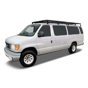 Ford E150/E250/E350 Extended Cab (1992-2014) Slimline II Roof Rack Kit by Front Runner - KRFE008T