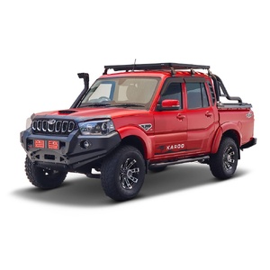 Mahindra Pik-Up Double Cab (2006-Current) Slimline II Roof Rack Kit by Front Runner - KRMD005T