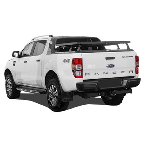 Ford Ranger Wildtrak/Raptor (2012-Current) Roll Top Slimline II Load Bed Rack Kit by Front Runner - KRRT016T