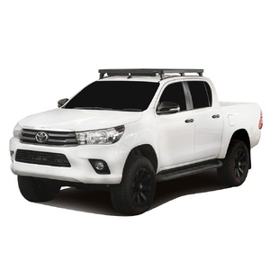 Toyota Hilux Revo DC (2016-Current) Track AND Feet Slimline II Roof Rack Kit by Front Runner - KRTH020T