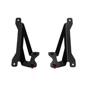 Kaon Angled Wind Deflector Maxtrax &amp; TRED Mounts to suit Rhino-Rack Pioneer Platform [4 Slat Rack] 