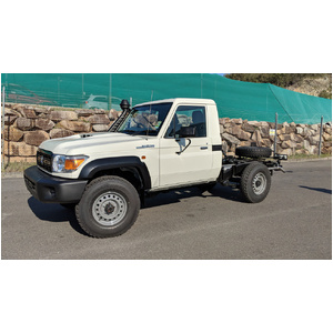 EGR Fender Flares Front Only to suit Toyota Landcruiser 70 Series 2009 - 2022 (Ultra Matte Black Unpainted Smooth)