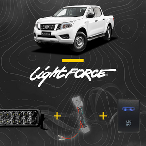 Lightforce - Viper 30" Dual Row LED Light Bar Kit to suit Nissan Navara NP300 2014 - 2019