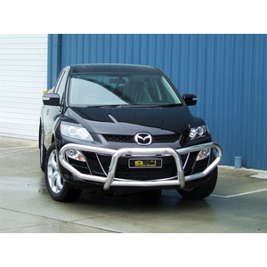 ECB Silver Hammertone Midi Tube Bar to suit Mazda CX-7 11/09 - 2012