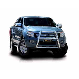 ECB Black Ripple Nudge Bar - Series 2 to suit Ford Ranger PX 4WD Highrise 10/11 - 06/15