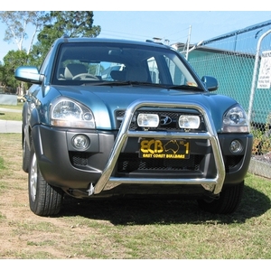 ECB Textura Black Nudge Bar - Series 2 to suit Hyundai Tucson 08/04 - 2010