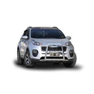 ECB Polished Nudge Bar - Series 2 to suit Kia Sportage 10/17 - 05/18