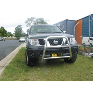 ECB Polished Nudge Bar - Series 2 to suit Nissan Navara D40 RX 12/05 - 03/15