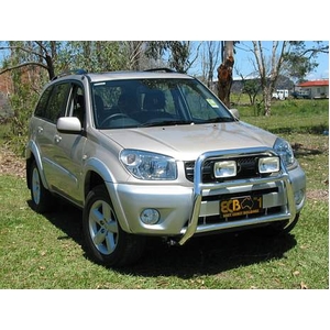 ECB Silver Hammertone Nudge Bar - Series 2 to suit Toyota Rav4 09/03 - 12/05