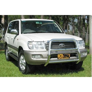 ECB Textura Black Nudge Bar - Series 2 to suit Toyota LandCruiser 100 Series IFS 04/98 - 10/07