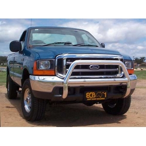 ECB Silver Hammertone Nudge Bar - Series 2 to suit Ford F250 Super Duty 06/01 - 06/14