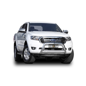 ECB Silver Hammertone Nudge Bar to suit Ford Ranger PX MKIII Wildtrak 09/18 - 04/22