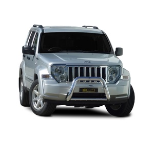 ECB Silver Hammertone Nudge Bar to suit Jeep Cherokee KK 03/08 - 05/14