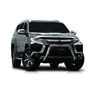 ECB Silver Hammertone Nudge Bar to suit Mitsubishi Pajero Sport Exceed 05/16 - 11/19