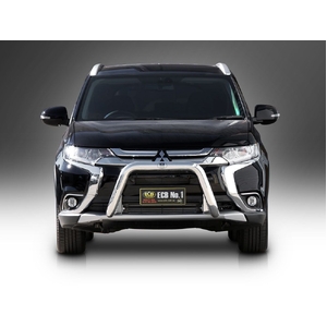 ECB Textura Black Nudge Bar to suit Mitsubishi Outlander ZK 01/15 - 10/17