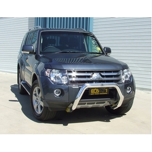 ECB Textura Black Nudge Bar to suit Mitsubishi Pajero NT 12/08 - 09/11