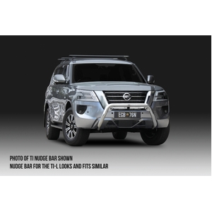 ECB Textura Black Nudge Bar to suit Nissan Patrol Y62 TI-L 08/19 - 11/21