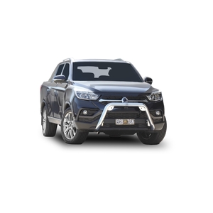 ECB Polished Nudge Bar to suit Ssangyong Musso Q200 ELX 10/18 - 04/21