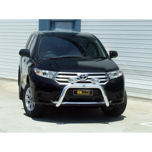 ECB Silver Hammertone Nudge Bar to suit Toyota Kluger 09/10 - 02/14