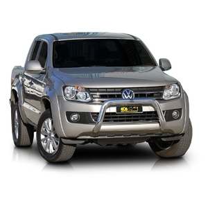 ECB Silver Hammertone Nudge Bar to suit Volkswagen Amarok Non Sen Mod 07/10 - 08/16