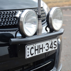 Bushranger Night Hawk X-Bar Number Plate Mounting Bracket (Black)