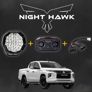 Bushranger Night Hawk 9" VBP Series LED Driving Light Kit to suit Mitsubishi Triton MR Series (with Factory LEDs)