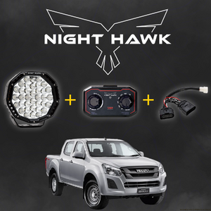 Bushranger Night Hawk 9" VBP Series LED Driving Light Kit to suit Isuzu D-Max 2012 - 2020 (with Factory LEDs)