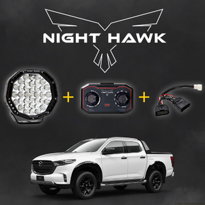 Bushranger Night Hawk 9" VBP Series LED Driving Light Kit to suit Mazda BT-50 2020 - Onwards (with Factory LED's)