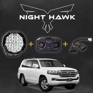 Bushranger Night Hawk 9" VBP Series LED Driving Light Kit to suit Toyota Land Cruiser 200 Series 2016 - 2022 (with Factory LED's)