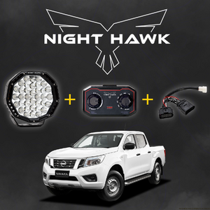 Bushranger Night Hawk 9" VBP Series LED Driving Light Kit to suit Nissan Navara NP300 (with Factory LED's)