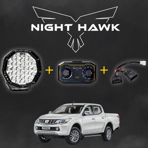 Bushranger Night Hawk 9" VCT Series LED Driving Light Kit to suit Mitsubishi Triton MQ Series (with Factory HIDs)