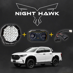 Bushranger Night Hawk 9" VCT Series LED Driving Light Kit to suit Mazda BT-50 2020 - Onwards (with Factory LED's)