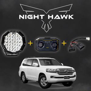 Bushranger Night Hawk 9" VCT Series LED Driving Light Kit to suit Toyota Land Cruiser 200 Series 2016 - 2022 (with Factory LED's)