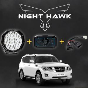 Bushranger Night Hawk 9" VLI Series LED Driving Light Kit to suit Nissan Patrol Y62 (with Factory LED's)