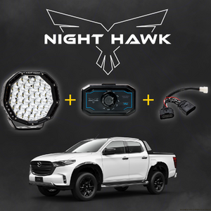 Bushranger Night Hawk 9" VLI Series LED Driving Light Kit to suit Mazda BT-50 2020 - Onwards (with Factory LED's)